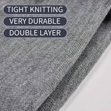 1入組中性運動針織帽，採用丙烯酸和針織紗線製成，適用於秋冬季節 - 棕色 - 查看 2