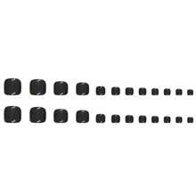 24 件短黑色脚趾甲片，显白酷黑油性闪亮脚型佩戴指甲ins风格美甲片脚甲专用，可穿戴指甲贴美甲可拆卸指甲贴，含1个果冻凝胶和1个指甲锉，适合派对舞蹈日常佩戴。 - 黑色 - 查看 5