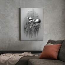 Love Tim Kim loại Tranh Canvas Nghệ Thuật Treo Tường 3D Hiệu ứng , Ôm Cặp đôi Áp phích Và In hoa Kissing Nghệ thuật Đối với Phòng khách Nhà  Trang trí - Nhiều màu - Xem 5