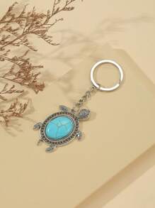 Unisex Alloy Culture Turtle Shaped Keychain - Multicolor - View 1