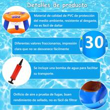 FELIN Pool Toy Set, Inflatable Pool Basketball Hoop, Cross Ring Toss Game With Inflator, Pool Toys For Teens, Adults And Family - Multicolor - View 3