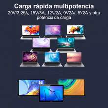 Cargador Para Huawei Matebook D14 15 16 Tipo C 65w 20v 2m - Blanco - Ver 4