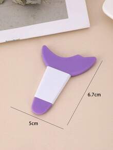 1 Miếng Hình bán nguyệt Gel silica Bút kẻ mắt Khiên Đối với Đang xin Trang điểm Mắt , Lông mi Kem long mi Và Người mới bắt đầu - Màu tím - Xem 6