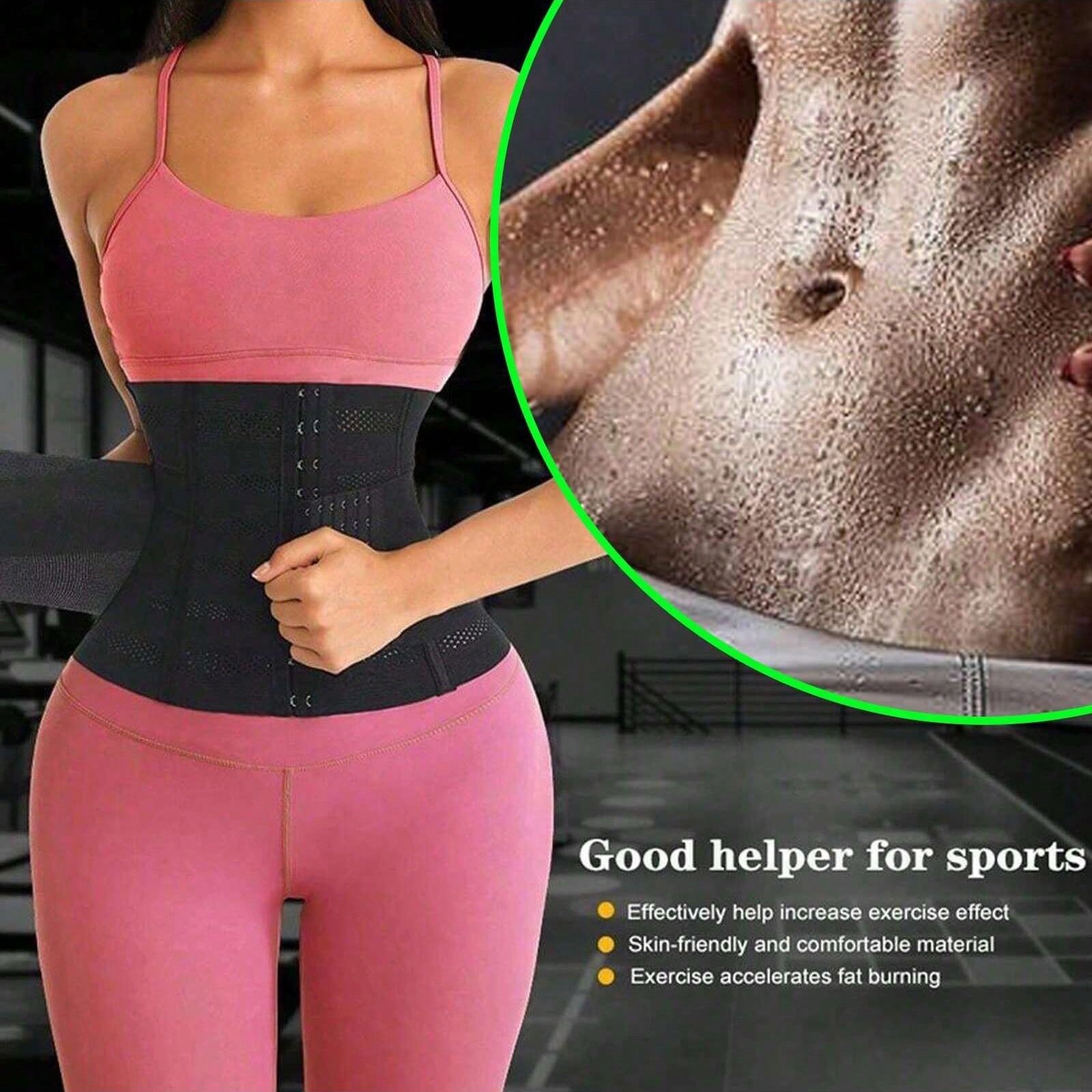 Women's Waist Training Belt Trimmer, Slimming Sauna Abdominal Shapewear
