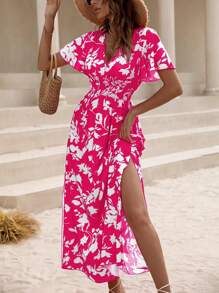 Women Dresses - 玫紅色 - 查看 5