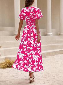 Women Dresses - 玫紅色 - 查看 2