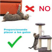 ANTSAY Árbol para Gatos,Tres Capas Torre para Gatos,Varios Niveles con Postes Rascadores de Sisal, Centro de Actividades,Juguete para Ratones,Casa de Juegos para Gatitos,Mueble para Gato.