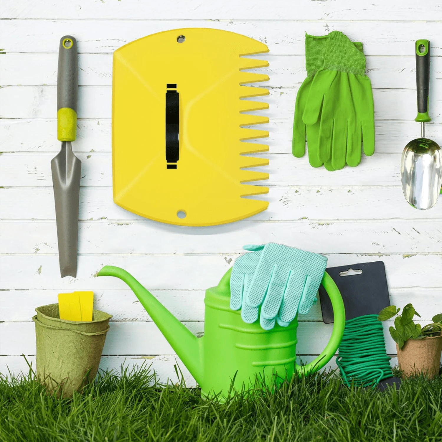 Leaf Scoop Steel S (Pair) Heavy Duty Garden Claws For Fast Leaf