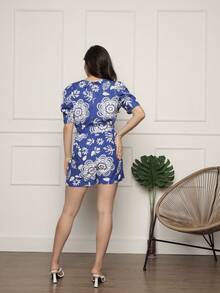 Women Dresses - 藍色 - 查看 3