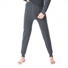 Men's Thermal Underwear Set - Dark Grey - View 4