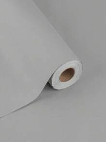 1捲加厚淺灰色防水防潮壁紙,專為大學宿舍設計,自粘無縫拼接壁紙,適用於簡約現代客廳和臥室裝修 - 淺灰色 - 查看 3