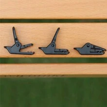 10 件/包戶外露營帳篷防水布夾,防風鱷魚牙夾固定配件 - 黑色 - 查看 7