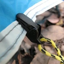 10 件/包戶外露營帳篷防水布夾,防風鱷魚牙夾固定配件 - 黑色 - 查看 2