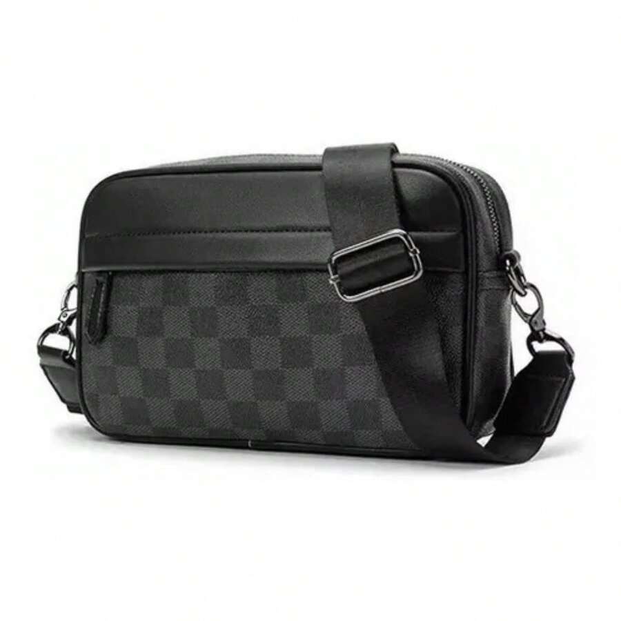 Men Crossbody Bags - Black - View 1