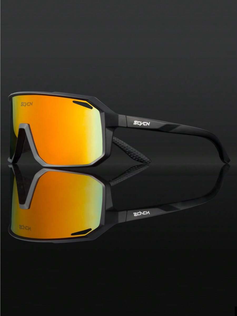 SCVCN 骑行眼镜，时尚运动护目镜，沙滩眼镜，适合户外、度假、驾驶、日常佩戴，防风，非常适合徒步旅行、跑步、钓鱼、棒球、垒球，男女通用 - 查看 1
