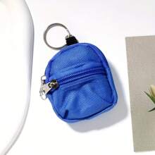 1 Piece Of Unisex Student Coin Canvas Bag Cute Keychain Mini Storage Bag Keychain Suitable For Gifts For Friends, Family, Classmates, Couples And Sisters