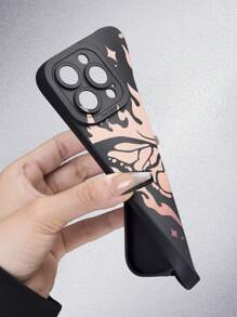 1入組蝴蝶圖案黑色天使之眼防塵防水TPU手機殼，適用於 iPhone 7/8/11/12/13/14/15/X/Xr/Xs/Plus/Pro/Pro Max/Se3/Mini 系列 - 黑色 - 查看 5