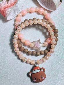 Kids Hair Accessories - 珊瑚橙 - 查看 3