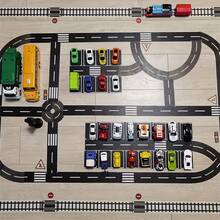 1.89*196.85英寸交通鐵路和紙膠帶,交通鐵路列車道路設計紙張,創意diy相簿貼紙標籤工藝美工膠帶,適用於汽車遊戲、生日裝飾 - B - 查看 7