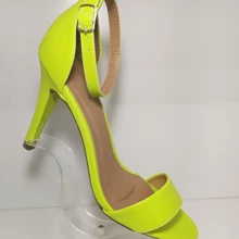Women Heeled Sandals - màu xanh lá - Xem 4