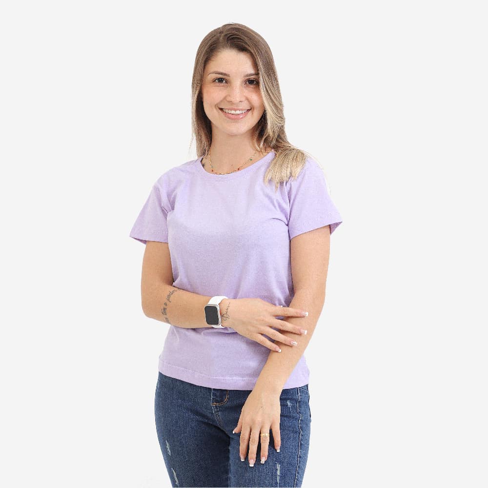 Women T-Shirts - 中紫紅色 - 查看 1