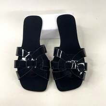 Women Flat Sandals - 黑色 - 查看 3