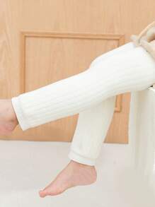 Quần nỉ lửng dài vừa phải, dày dặn và ấm áp dành cho trẻ em - trắng - Xem 3