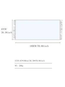 1pc Women's Plaid & Flower Patterned Double-sided Tassel Faux Cashmere Warm & Fashionable Scarf Shawl For Everyday Use - Multicolor - View 10