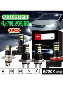 Upgraded Version 2pcs Mini Car Fog Light H4 H7 H11 LED Fog Lamp Blubs 9005 9006 Cars Lights Auto Parts - 2pcs H11 - View 1