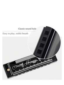 1只有10個洞和20個音孔的風琴,008k,紅色外殼,標準口琴,適合成人、專業人士、初學者和學生 - 紅色 - 查看 5