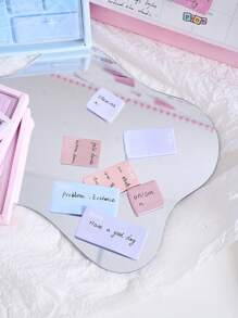 Conjunto De Sombras Para Ojos De Paleta Individual # Aleatoria Con Colores Suaves De Macaroons Y Notas Adhesivas En Un Paquete Con Forma De Paleta - Multicolor - Ver 9