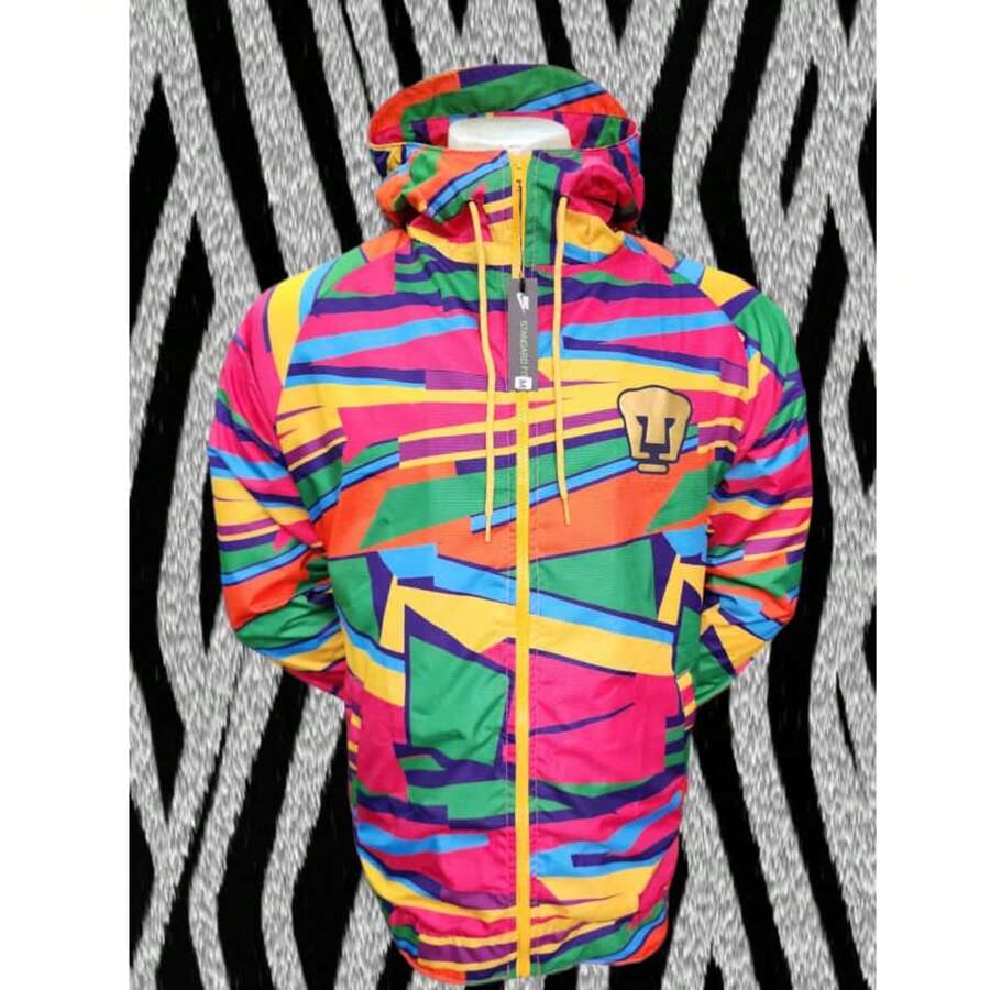 Jorge Campos 多色风衣 运动衫 Pumas 足球 MEGAN SHOP