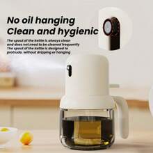 1入組廚房及燒烤用油噴瓶-控制油漬和調味更加輕鬆 - 米色 - 查看 2