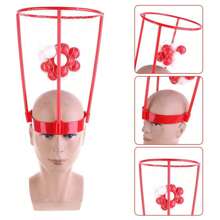 2 件装头箍篮球派对游戏，适合儿童和成人，可调节篮网头带，含 20 个球，适合狂欢派对生日派对家庭室内户外游戏 - 彩色 - 查看 3