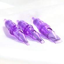 10pcs/box 1013RM Size Purple Professional Disposable Tattoo Cartridges Needle Permanent Eyebrow Lip Makeup Needles For Tattoo Machine Pen - Purple - View 3