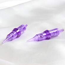 10pcs/box 1013RM Size Purple Professional Disposable Tattoo Cartridges Needle Permanent Eyebrow Lip Makeup Needles For Tattoo Machine Pen - Purple - View 2