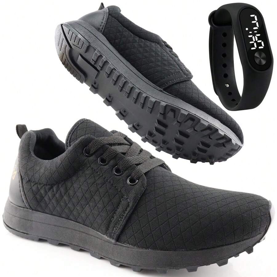 Women Wedge Sneakers - màu đen - Xem 1