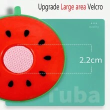 17入組廚房食物玩具,水果蔬菜切割玩具,可重複使用的廚房模擬兒童玩具 - 綠色 - 查看 6