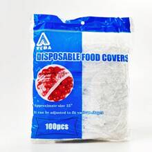 100pcs Disposable Food Storage Bags With Elastic Seal - 100pcs/paq - View 2