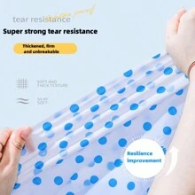 Kids' Raincoat/Rain Poncho Cartoon Girls' Long Polka Dot Eva Hooded Non-Disposable School Transparent & Stylish Camping Stuff