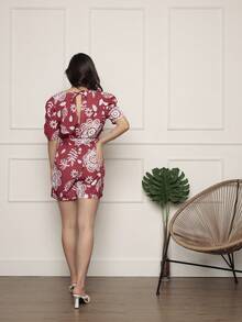 Women Dresses - Màu Đỏ Sâu - Xem 3