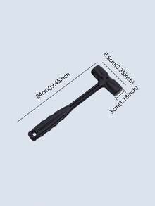 塑料小錘子,家具安裝安全錘,便攜防滑地板塑料錘 - 黑色 - 查看 2