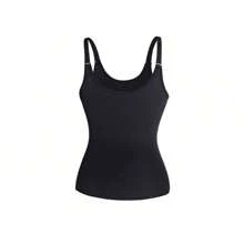 1 bucată vestă de modelare a corpului pentru femei cu fermoar și cârlig și elemente de fixare reglabile, lenjerie de corp Push Up, antrenor pentru talie - Negru - Vizualizare 4