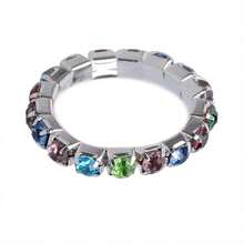 1 Piece Of Fashionable Color Ring Elastic Thread Ring Couple Can Be Combined To Automatically Adjust The Ring Jewelry Gift Daily Wear - Multicolor - View 9