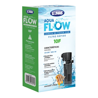 Lomas Aqua Flow 10 FCabeza de Poder con Filtro Rápido para Peceras