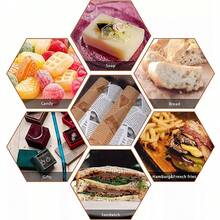 120 hojas de papel para envolver alimentos, papel para restaurantes, se puede utilizar para envolver hamburguesas, envolver alitas de pollo, envolver patatas fritas - Marrón - Ver 4