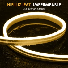 5M Neón LED Contiene Eliminado Tira de luces LED de neón 600 ledes flexible regulables luces LED - Morado - Ver 3