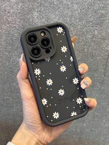 Apple Brighten Up Your IPhone With A Daisy Smile Pattern Simple Thickened Anti-Fall Phone Case Compatible With Iphone Waterproof Shockproof Scratch Resistant
