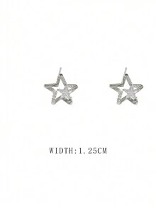 女性星形耳釘,時尚、簡約、奢華的設計,多功能時尚珠寶