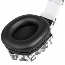 ONIKUMA K8 游戏耳机，配备灵活高清麦克风、RGB 灯光、环绕立体声、包耳式有线耳机，专为 PC 游戏玩家设计 - 白色 - 查看 8